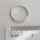 Кольцо из серебра дорожка  Вознесенский 10-0110 покрыто  родием, фото 3