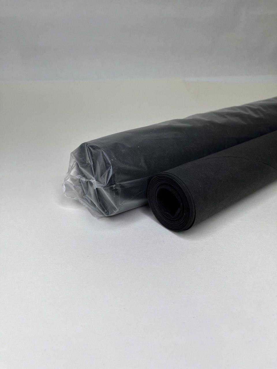 Упаковочная бумага (черная) 80гр/м2 рулонах,Россия - фото 1 - id-p113694074