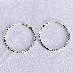 Серьги из серебра с фианитами Красная Пресня 3301606Д5