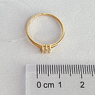 Кольца из серебра фианит Вознесенский 40-0239 позолота, фото 3