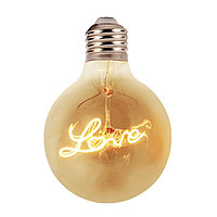 Lampa LED G125 4W LOVE AMBER E27 3000K