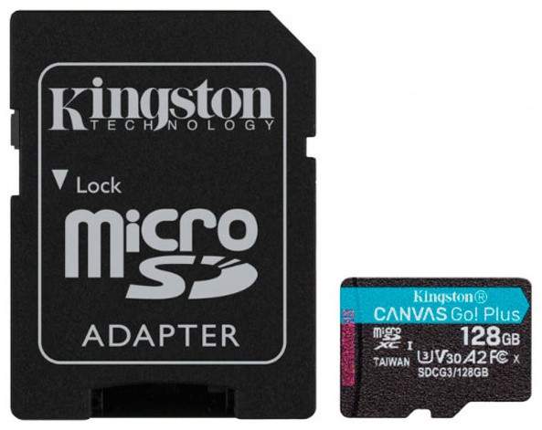 Карта памяти Kingston Canvas Go Plus SDCG3/128GB