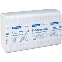 Полотенца бумажные OfficeClean, Professional, Z-сл, 2-х слойные, 200 л/пач, 21,5*24, тиснение белые.