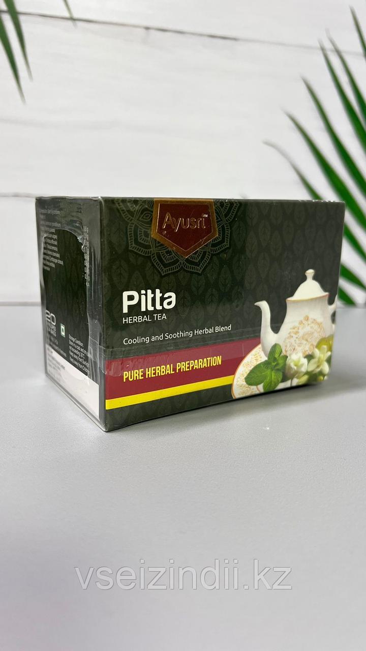 Травяной чай пакетированный для Питта доши, (Pitta Herbal Tea, Ayusri) 20 пак.