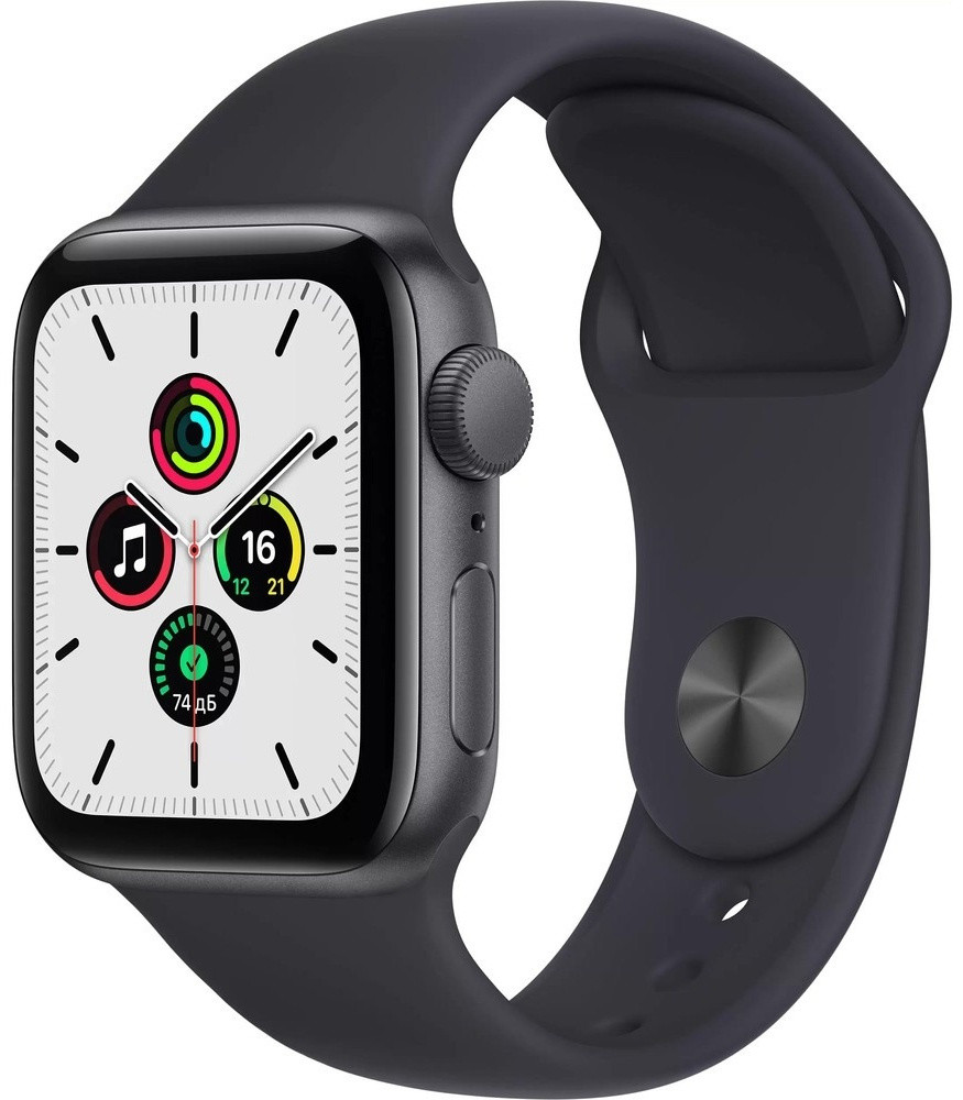 Apple Watch SE 44 мм черный - фото 1 - id-p113696043