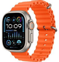 Apple Watch Ultra Series 2 GPS + Cellular 49 мм күміс-қызғылт сары
