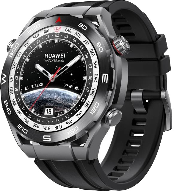 Huawei Watch Ultimate CLB-B19 Black Silicon Strap