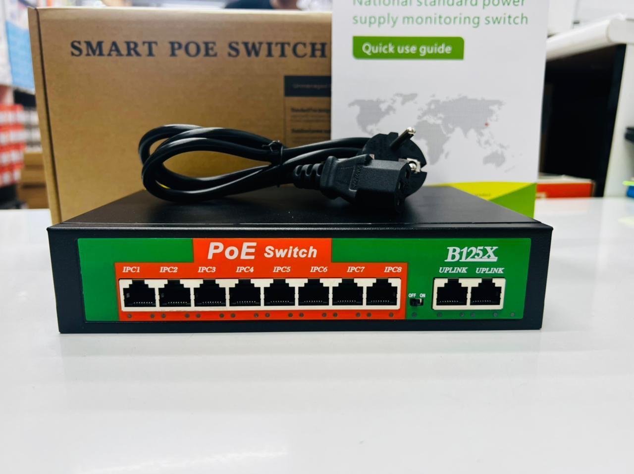 Poe switch/коммутаторы Poe 8 портовый, гигабитный - фото 1 - id-p113640176