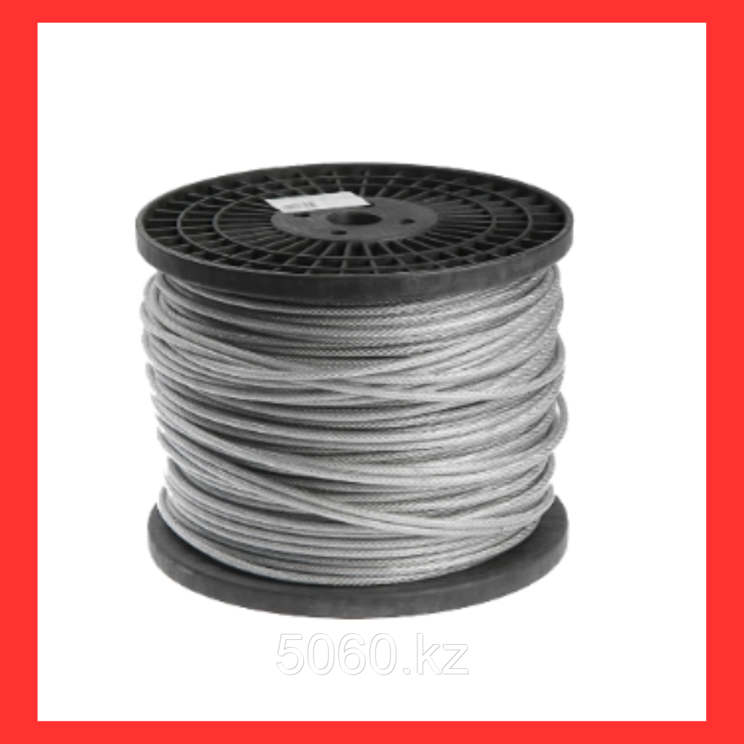 Трос стальной оцинкованный DIN3055 6мм 100м