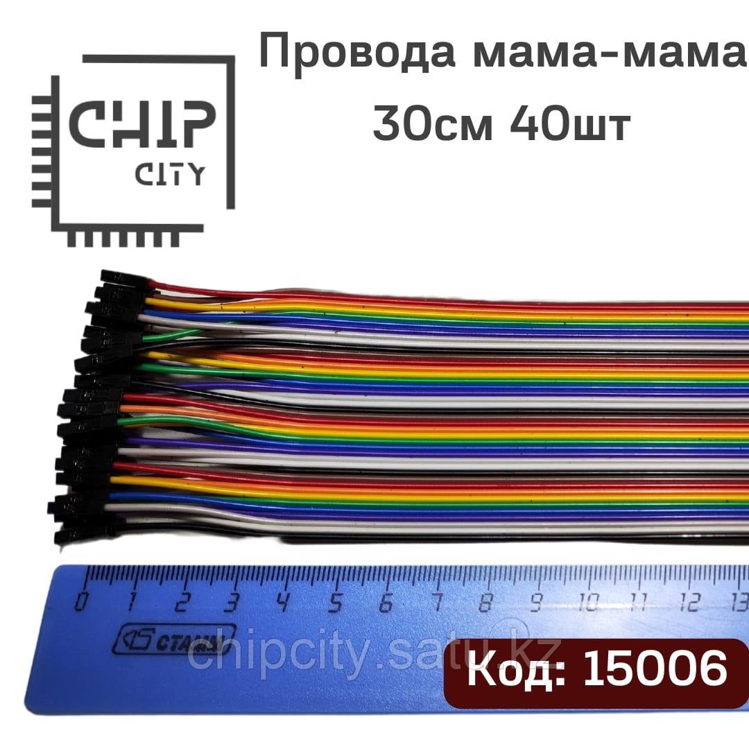 Соединительные провода мама-мама 40шт 30 см - фото 1 - id-p113698248