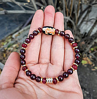 Браслет из граната и рубинов на любовь и счастливую личную жизнь