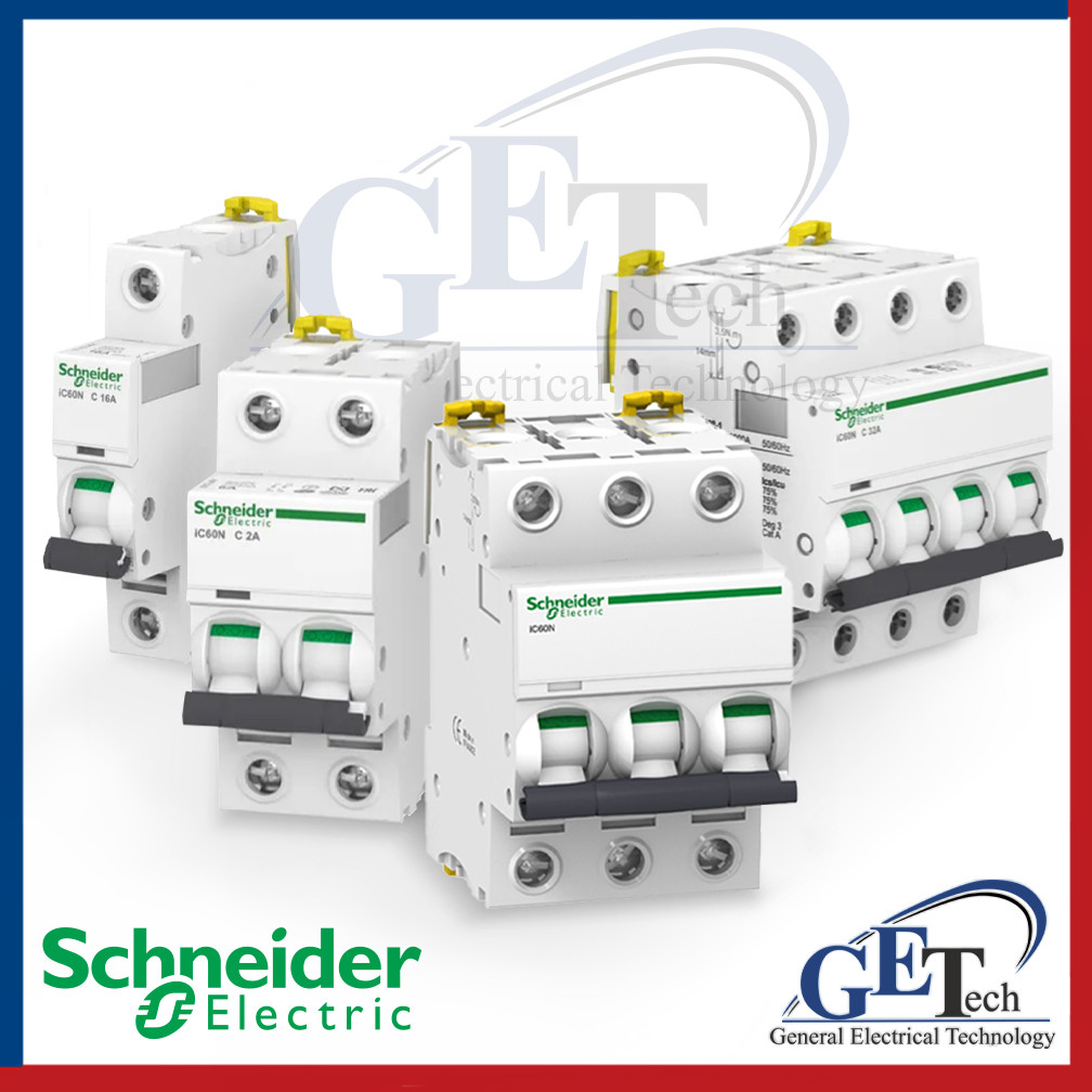 Автоматические выключатели iC60N C  3A 4A 6A 10A 13A 16A 20A 25A 32A 40A 50A  1P 2P 3P 4P Schneider Electric