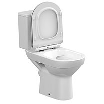 Унитаз-компакт CITY CLEAN ON 011 3/5 с крышкой дюропласт микролифт, фото 6