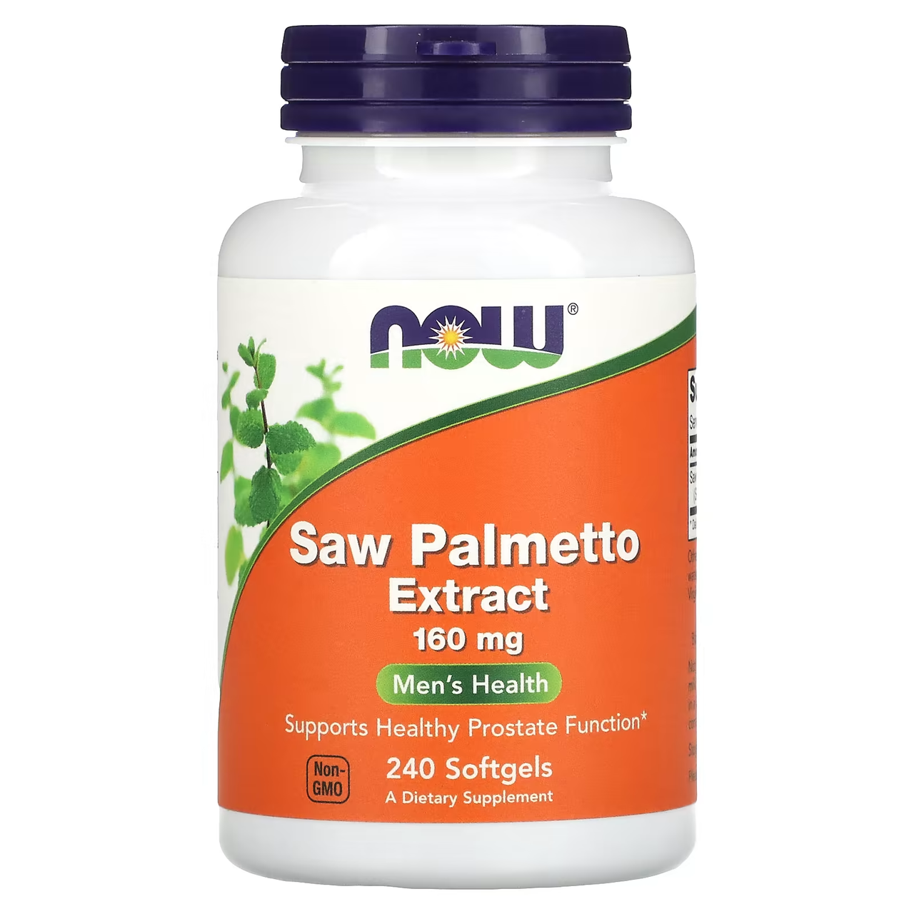 Saw Palmetto Extract 160 mg, 240 sofgels, NOW - фото 1 - id-p110980184