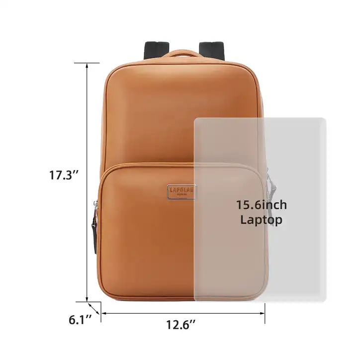 Кожаный рюкзак Lapolar Berlin M2003 (коричневый) - фото 6 - id-p113711959