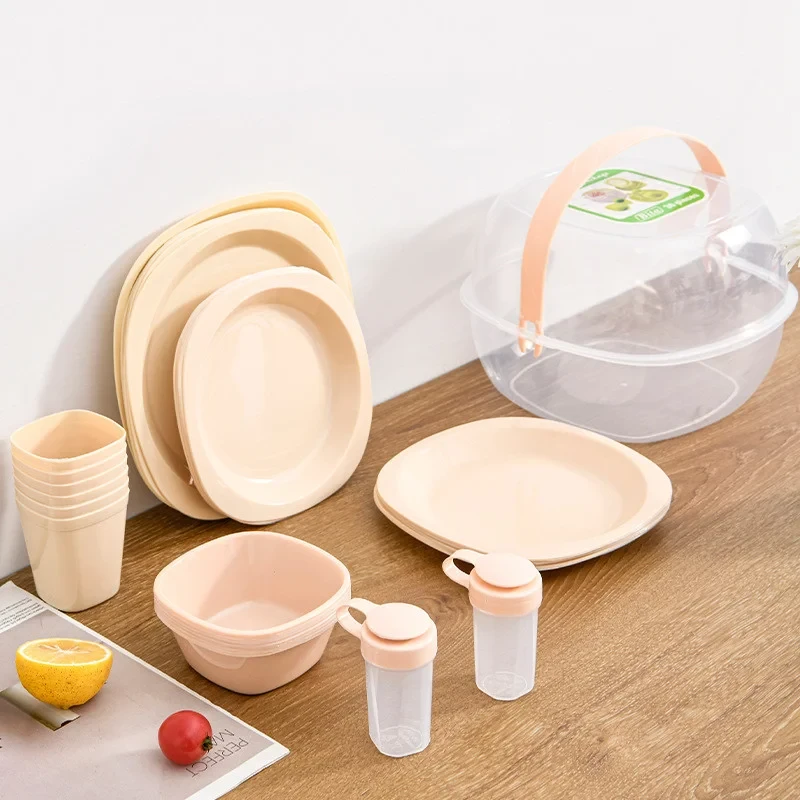 Набор пластиковой посуды для пикника ОМ-103-36 - фото 1 - id-p113711985