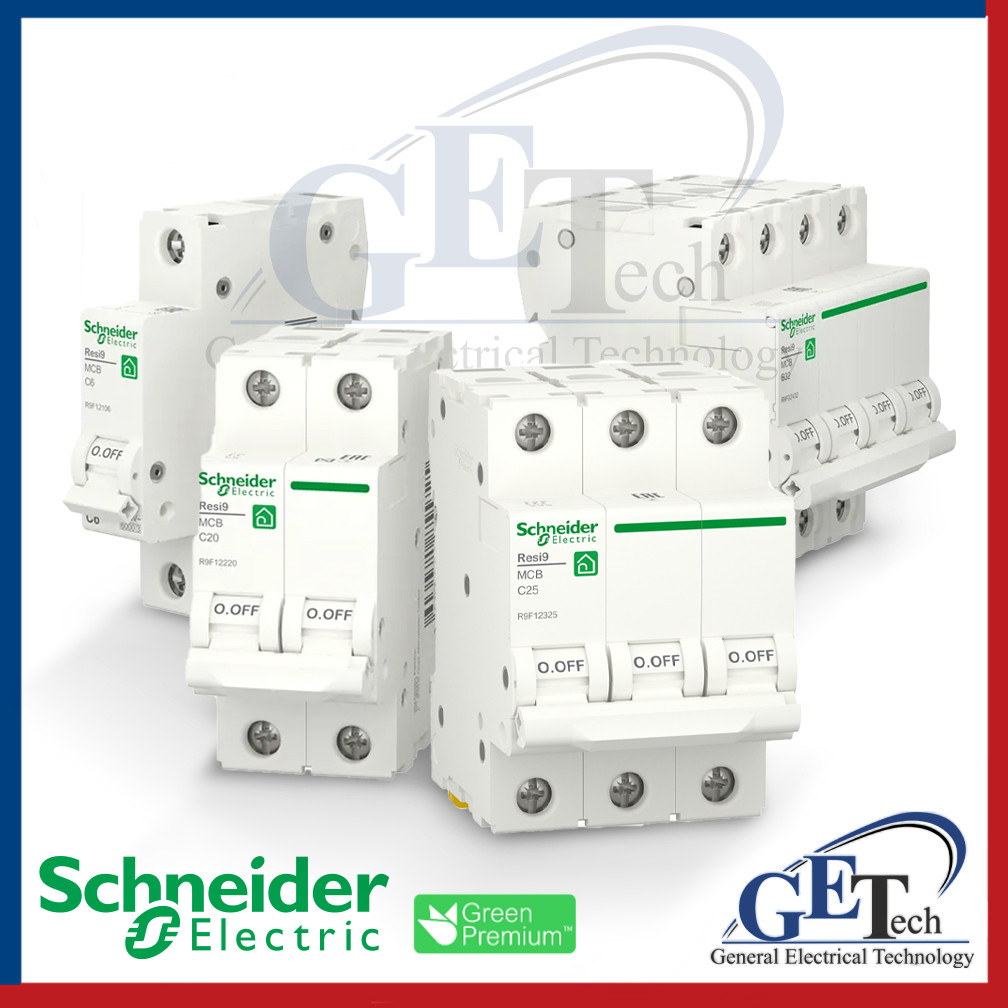 Автоматические выключатели Resi9 3A 4A 6A 10A 13A 16A 20A 25A 32A 40A 50A 63А 1P 2P 3P 4P Schneider Electric