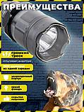 Фонарик-электрошокер для самообороны и защиты шокер фонарь с электрошокером Police 1001, фото 2