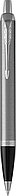 Ручка шариковая IM Essential Stainless Steel CT, синяя, 1,0мм, кнопочн., Parker