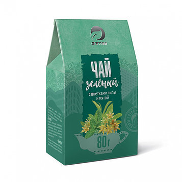 Чай зеленый с липой и мятой "Алтэя", 80гр.