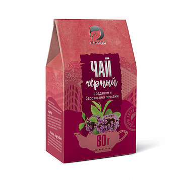 Чай черный с баданом и березовыми почками "Алтэя", 80гр.