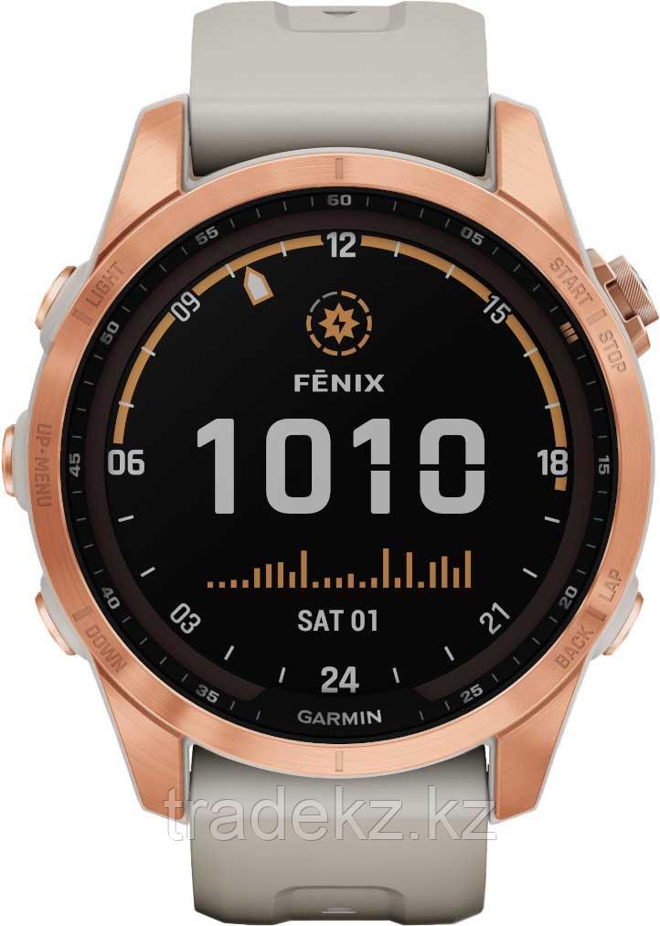 Часы Garmin Fenix 7S Sol "розовое золото"/песочный силикон 010-02539-11 с GPS навигатором - фото 6 - id-p113717679