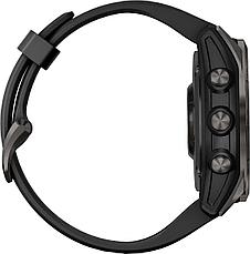 Часы Garmin Fenix 7S Sapphire Sol черные с черным силиконом 010-02539-25, фото 2