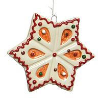 Kaemingk B. V. Декор Рождественское печенье с глазурью звезда шестиконечная d8см