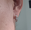 Золотой набор с бриллиантами (кольцо 0.465Ct VS2-SI1/K  VG-Cut 17 размер, серьги 1.17Ct SI1-SI2/K-L, VG-Cut), фото 6