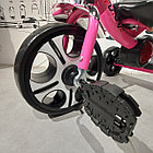Детский Трехколесный  Музыкальный велосипед "ДиДжей" от компании "Future". Задняя фара горит. Цвет - розовый., фото 2