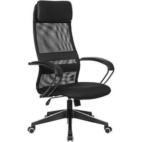 Кресло для руководителя Easy Chair 655 TTW черный, искусственная кожа/сетка/ткань, пластик (разобр.)