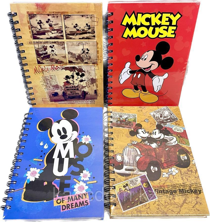 Блокнот А5, на спирали, 120л, в клетку "Mickey Mouse" 909-71