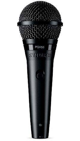 Shure PGA58-XLR-E кардиоидный вокальный микрофон с выключателем, с кабелем XLR-XLR, фото 2