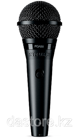 Shure PGA58-XLR-E кардиоидный вокальный микрофон с выключателем, с кабелем XLR-XLR, фото 1