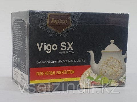 Травяной чай-энергетик для мужчин (Vigo SX herbal tea AYUSRI), 20 пак - фото 1 - id-p113726081