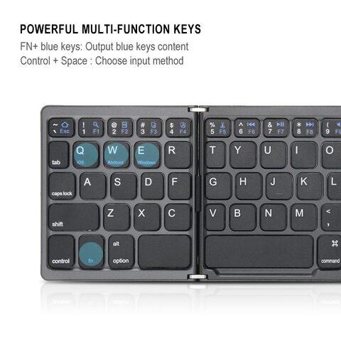 Клавиатура с touchpad складная беспроводная Vontar {RU-EN, Bluetooth, Win+Android+iOS} - фото 5 - id-p113724650
