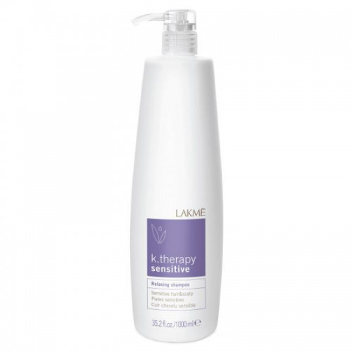 Шампунь для чувствительной кожи головы Lakme k.therapy Relaxing Shampoo Sensitive 1000 мл - фото 1 - id-p113726209