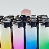 Зажигалка #BY2301, с турбонаддувом и фонариком, металлическая, фото 2