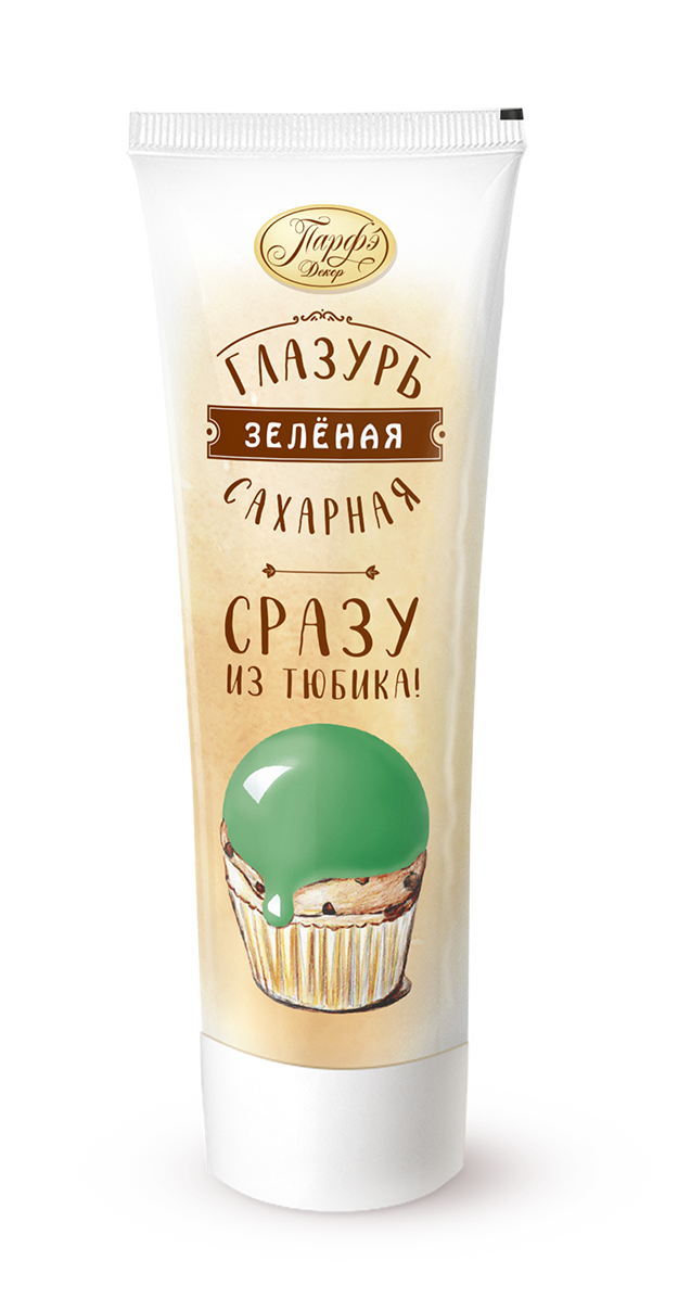 Помадка сахарная зеленая, 120 г, фото 1