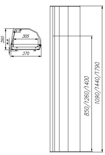 Барная холодильная витрина Полюс A37 SM 1,5-1 (ВХСв-1,5 Сarboma) - фото 2 - id-p113588533