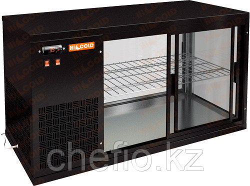 Витрина холодильная настольная HICOLD VRL 1100 L Black - фото 1 - id-p113593584