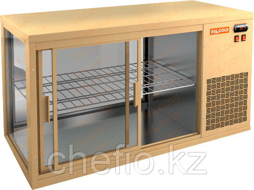 Витрина холодильная настольная HICOLD VRL 1300 R Beige - фото 1 - id-p113593598