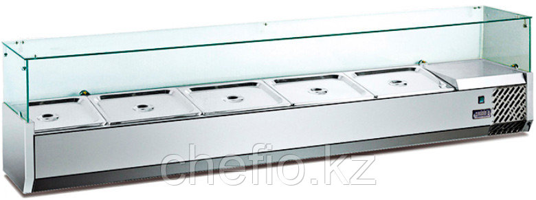 Холодильная витрина для ингредиентов Hurakan HKN-VRX1200/330 - фото 1 - id-p113593821