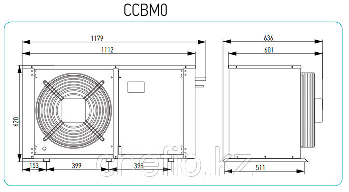 Компрессорно-конденсаторный агрегат Intercold ККБМО-ZB26 - фото 2 - id-p113603455