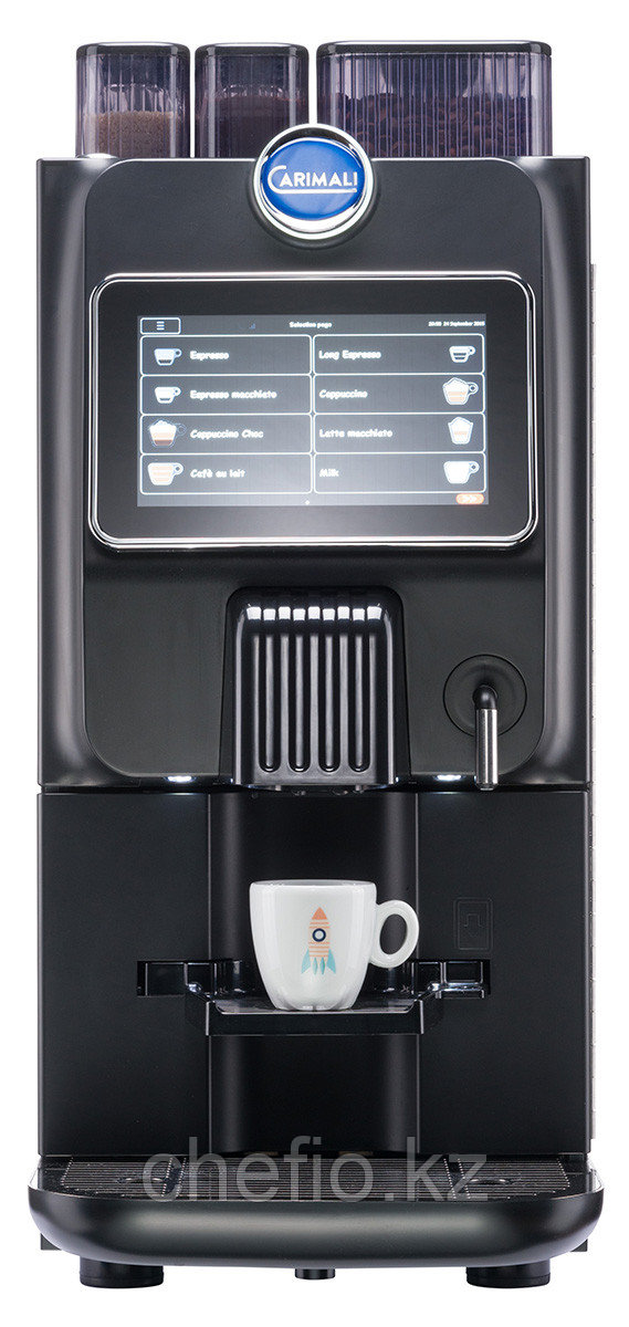Автоматическая кофемашина CARIMALI BlueDot 26 Plus (1 бункер для зерна + 2 для порошков + работа от бака или - фото 3 - id-p113616022