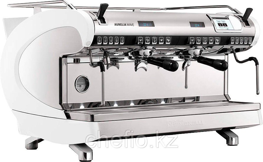 Рожковая кофемашина Nuova Simonelli Aurelia WAVE T3 2Gr 220V white+high groups+Autopurge (169721) - фото 1 - id-p113617937