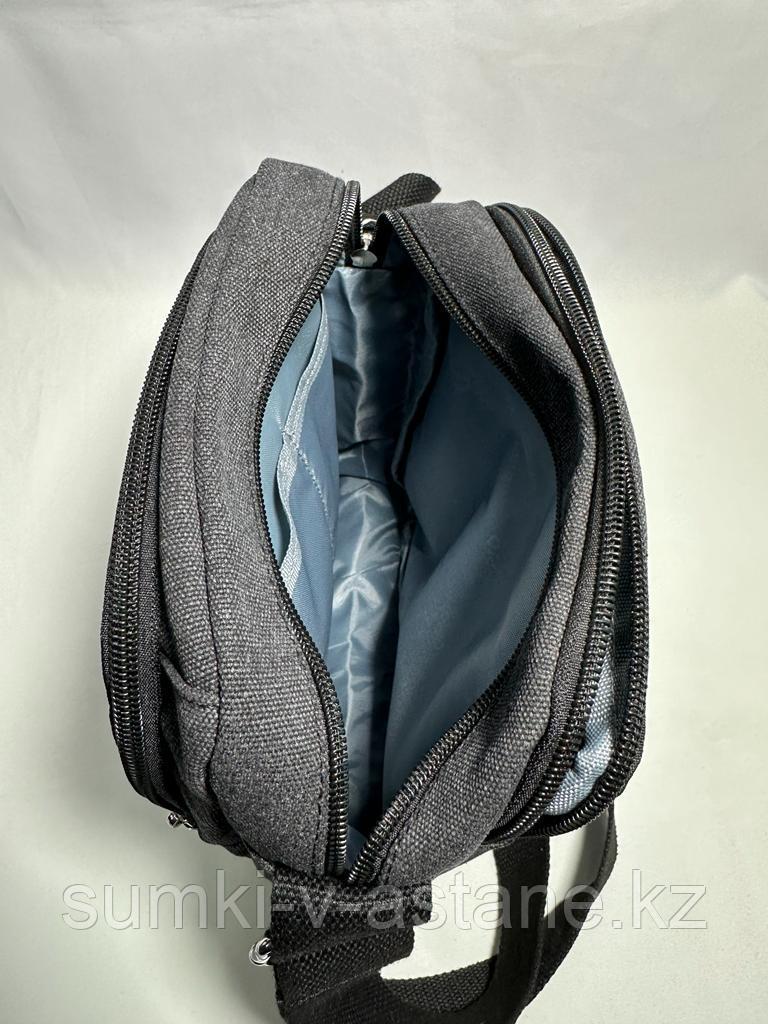 Мужская сумка-планшет"Disel", через плечо. Высота 25 см, ширина 19 см, глубина 10 см. - фото 4 - id-p113732595