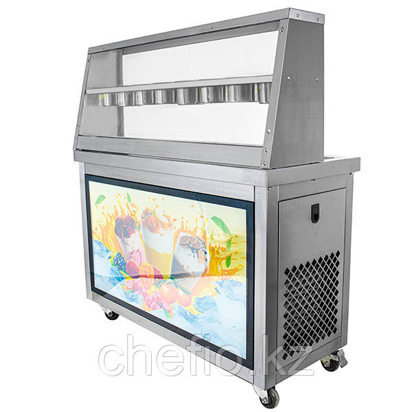 Фризер для жареного мороженого KCB-2F (контейнеры, свет.короб, стол для топпингов, 2 компр) Foodatlas - фото 3 - id-p113634036
