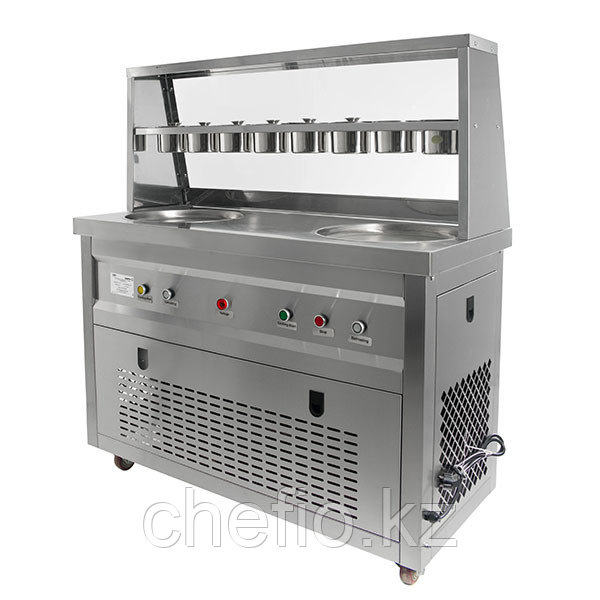 Фризер для жареного мороженого KCB-2Y (контейнеры, стол для топпингов, 2 компрессора) Foodatlas - фото 2 - id-p113634049