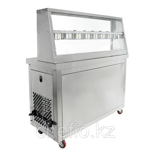 Фризер для жареного мороженого KCB-2Y (контейнеры, стол для топпингов, 2 компрессора) Foodatlas - фото 4 - id-p113634049